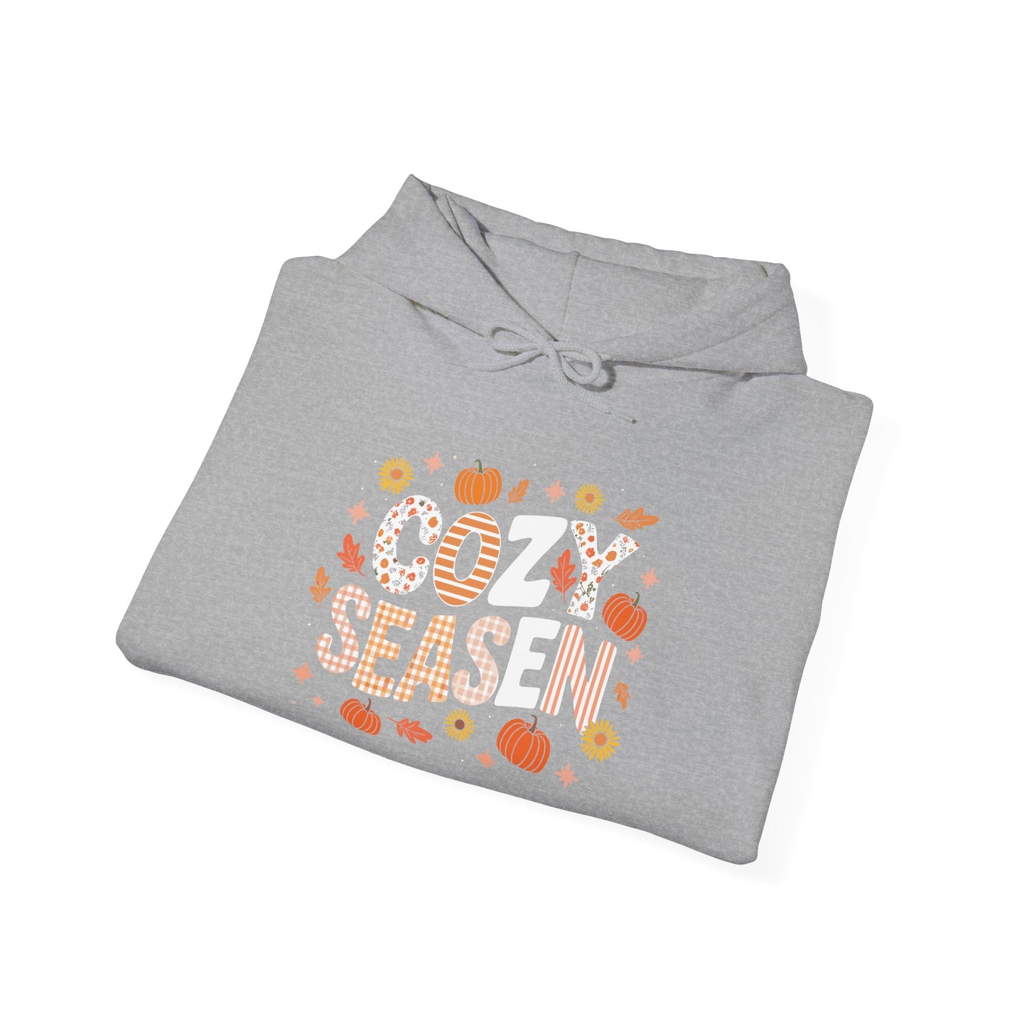 Cozy Season Autumn Fall Vibes Halloween Thanksgiving Pumpkin Hoodie