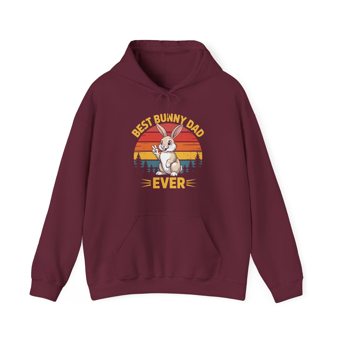 Best Bunny Dad Ever Funny Rabbit Lover Dad Gift Hoodie for Pet Owners