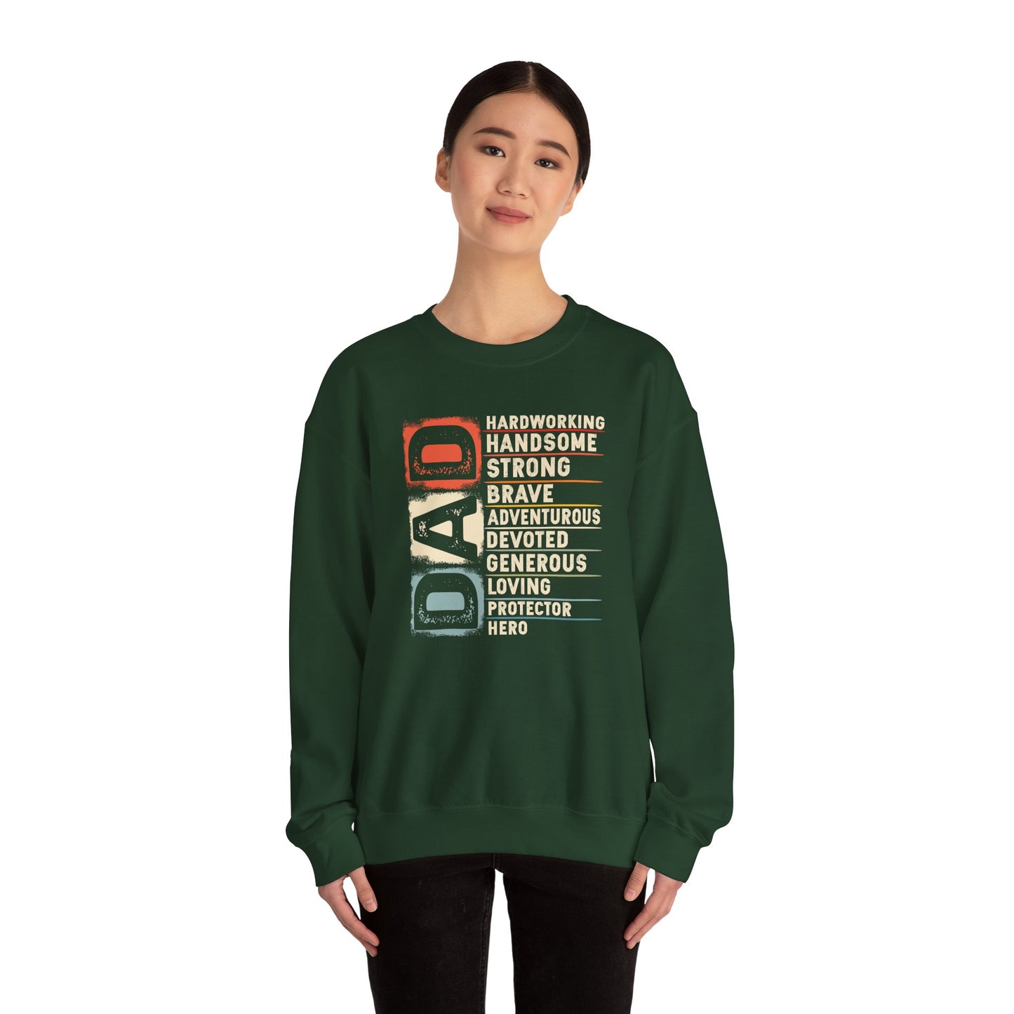 Vintage Funny Definition of Dad Retro Meme Joke Father's Day Sweatshirt