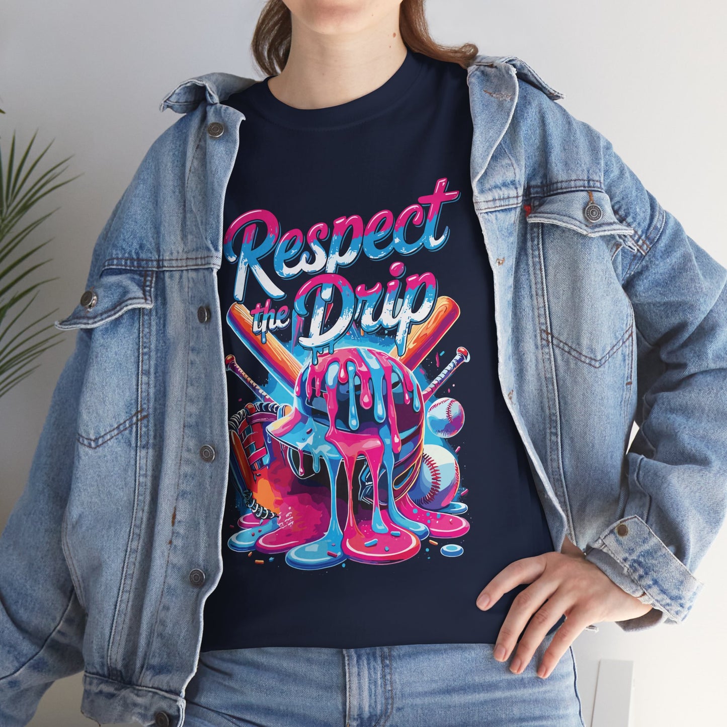 Baseball Drip For Boys Ice Cream Respect The Drip Baseball T-Shirt