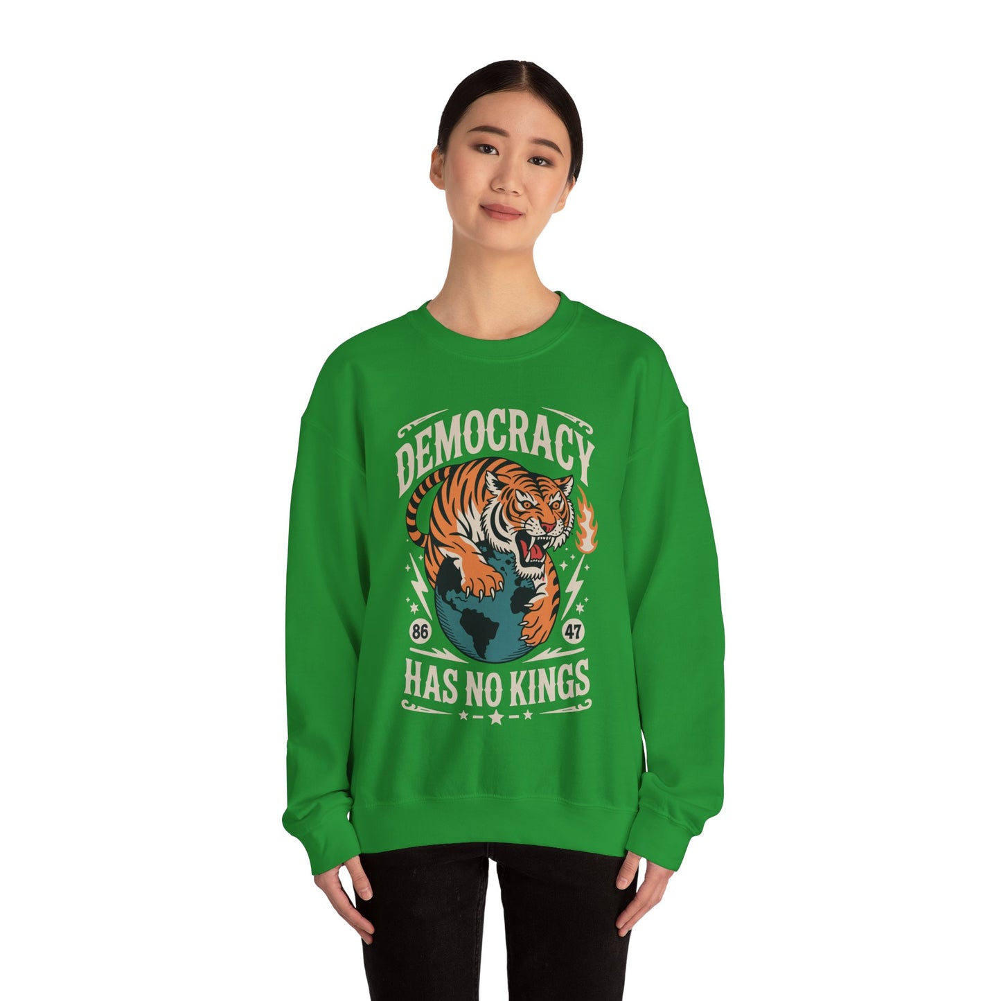 Democracy Has No King 8647 Anti Trump America Social Justice Sweatshirt