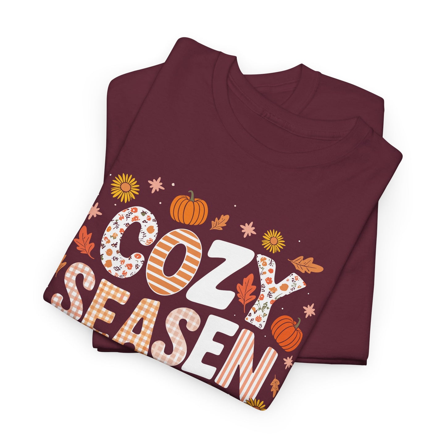 Cozy Season Autumn Fall Vibes Halloween Thanksgiving Pumpkin T-Shirt