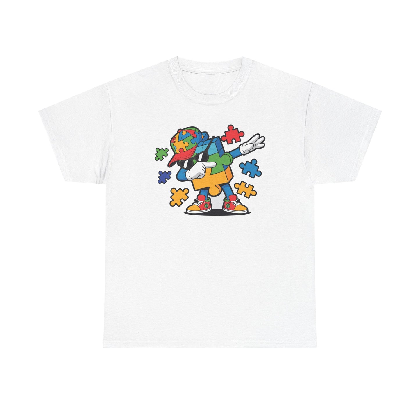 Dabbing Puzzle Autism Awareness T-Shirt