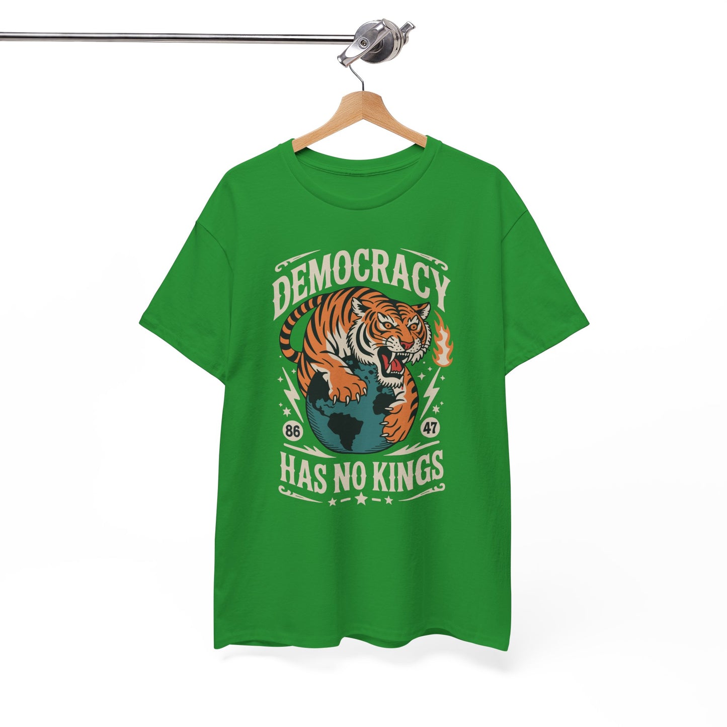 Democracy Has No King 8647 Anti Trump America Social Justice T-Shirt