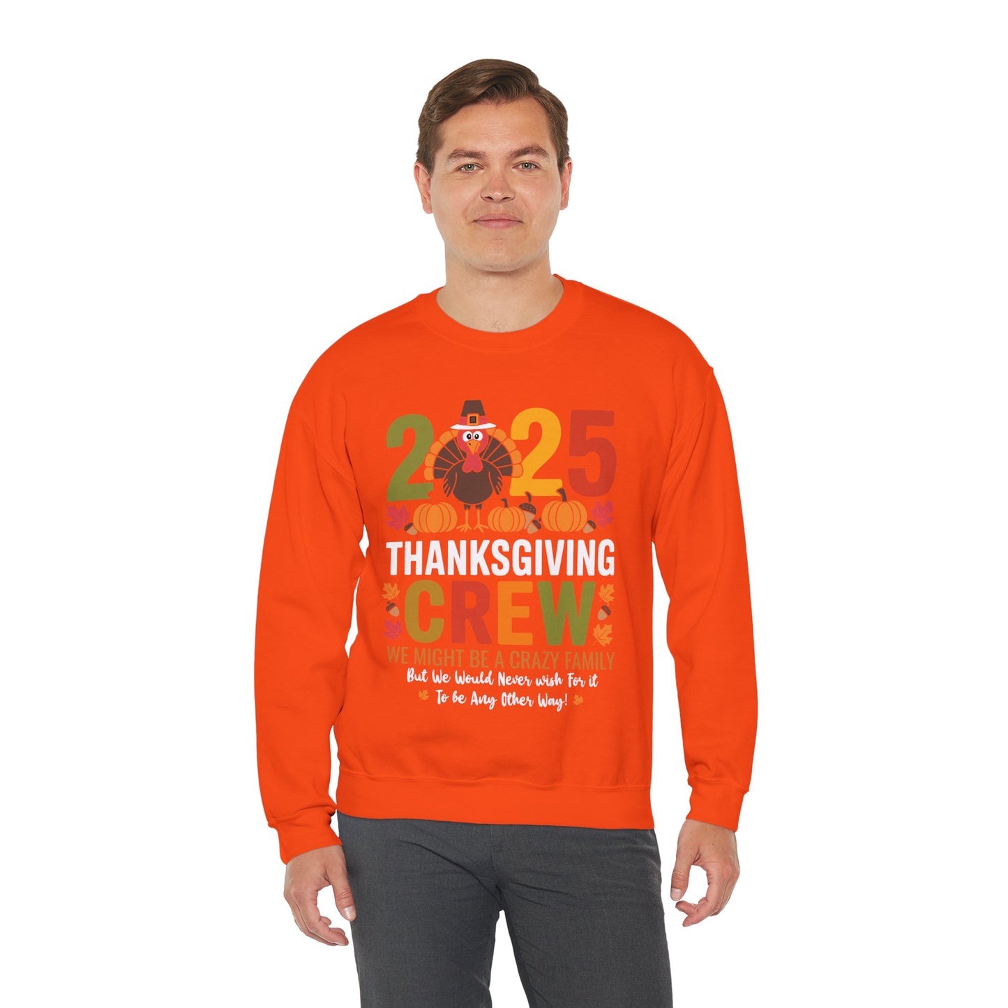 Family Thanksgiving 2025 Thanksgiving Crew Turkey Matching Sweatshirt