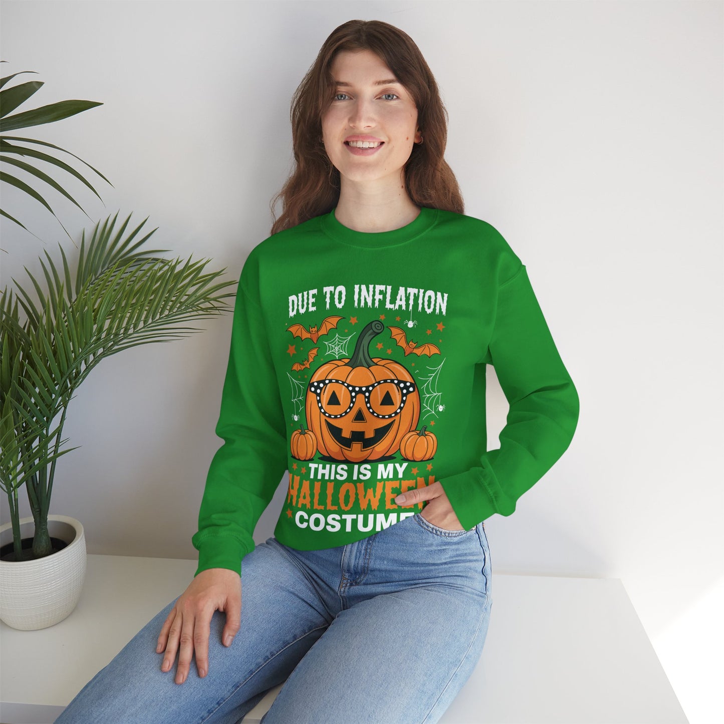 Pumpkin Halloween Costume Men Women Funny Halloween 2025 Sweatshirt
