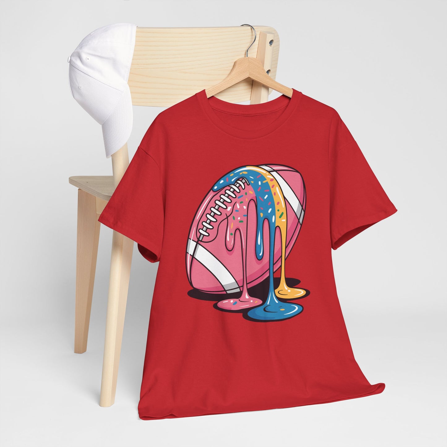 Football Drip For Lineman WR QB RB Ice Cream Sprinkles T-Shirt