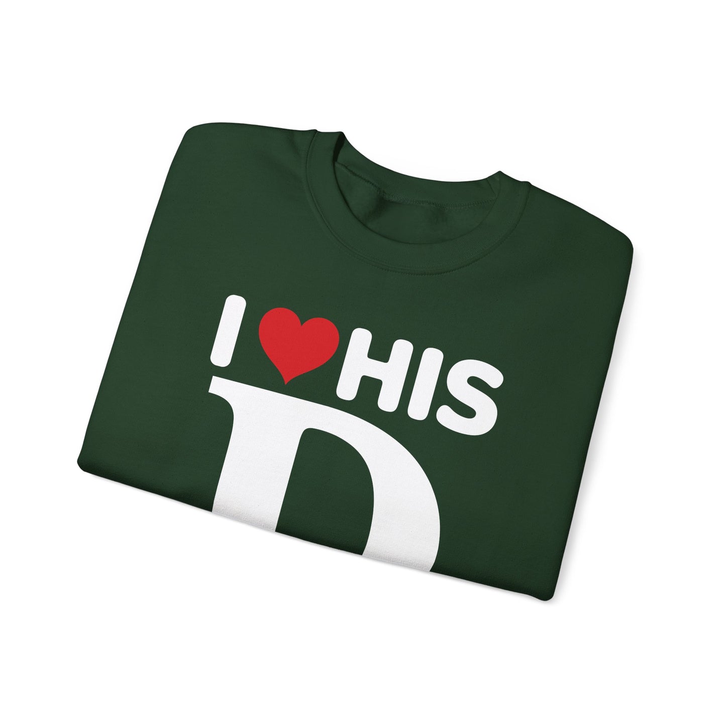Funny Valentine's Day Couple Matching I Love His Dedication Sweatshirt