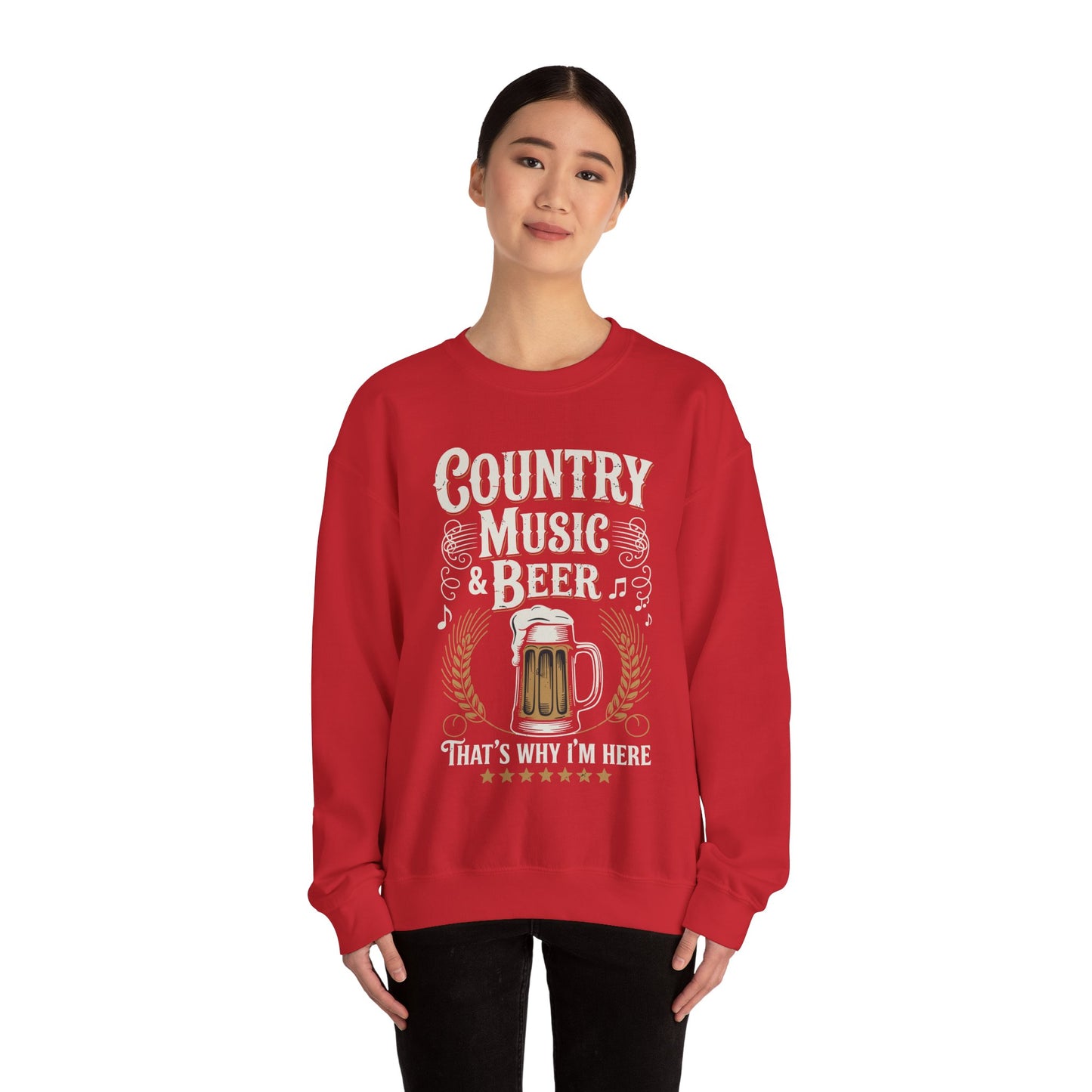 Vintage Country Music and Beer That's Why I'm Here Legends Sweatshirt
