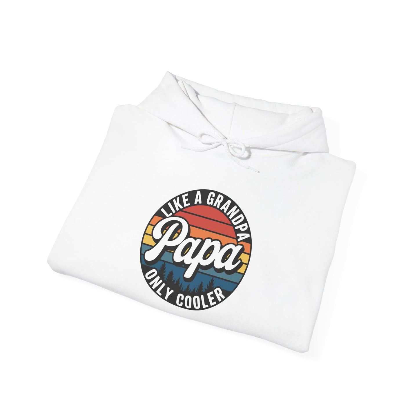 PAPA like a Grandpa ONLY COOLER Funny Dad Papa Definition Hoodie