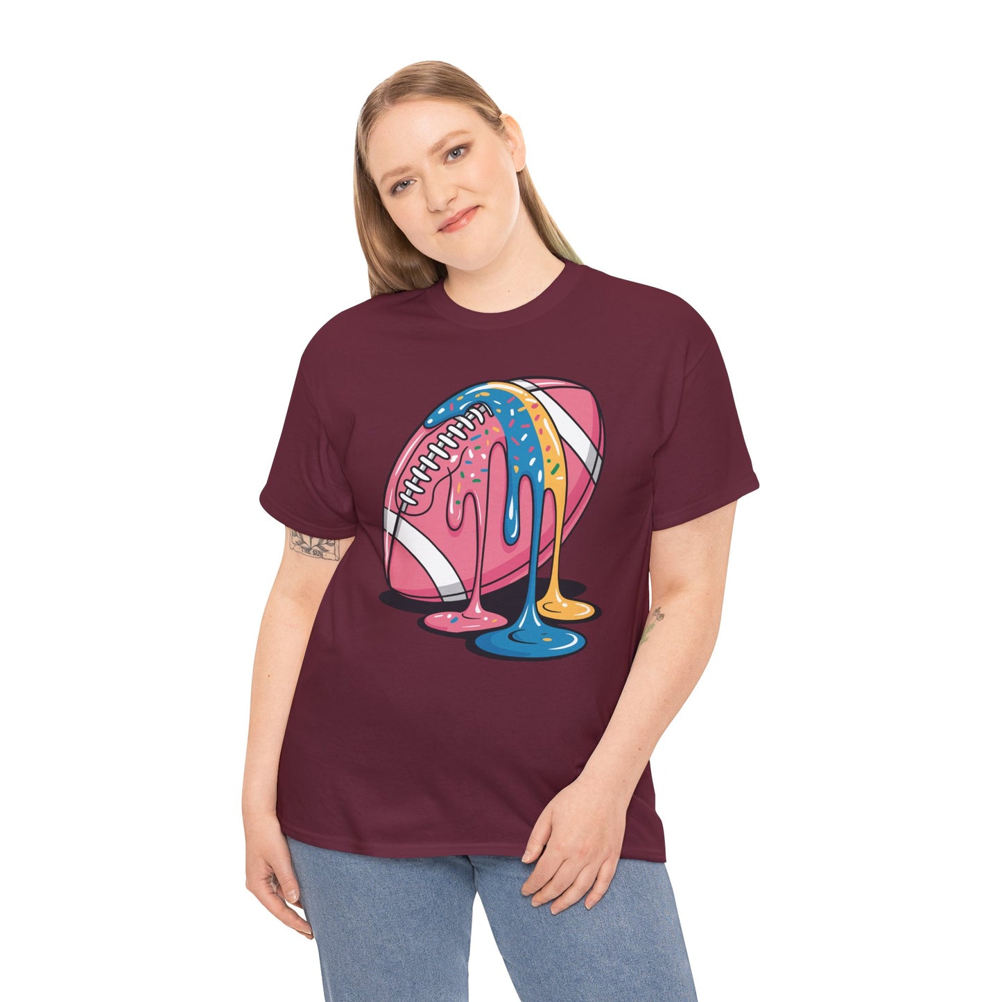 Football Drip For Lineman WR QB RB Ice Cream Sprinkles T-Shirt