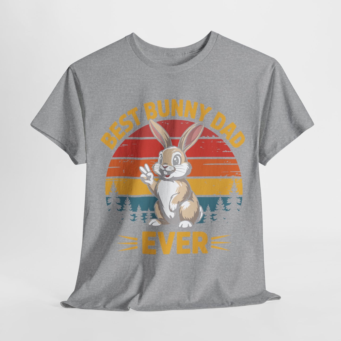 Best Bunny Dad Ever Funny Rabbit Lover Dad Gift T-Shirt for Pet Owners