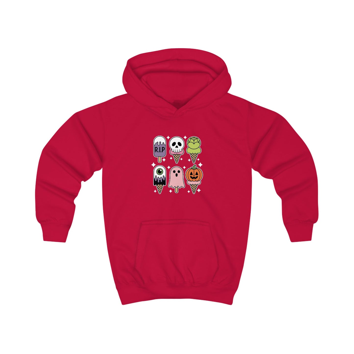 Horror Movie Summer Popsicle Halloween Ice Cream Summer-ween Hoodie For Kids