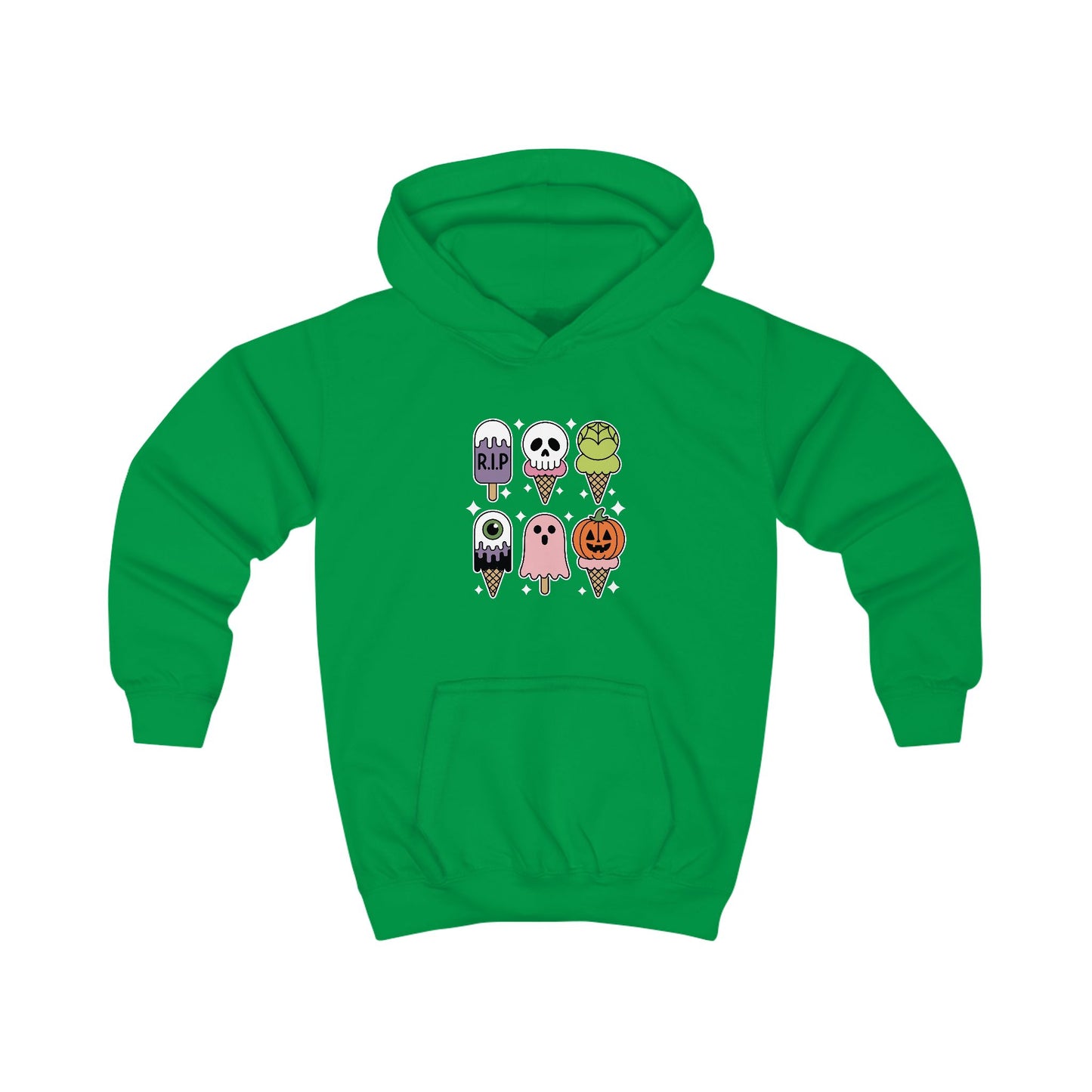 Horror Movie Summer Popsicle Halloween Ice Cream Summer-ween Hoodie For Kids