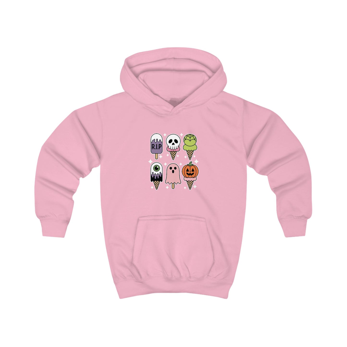 Horror Movie Summer Popsicle Halloween Ice Cream Summer-ween Hoodie For Kids