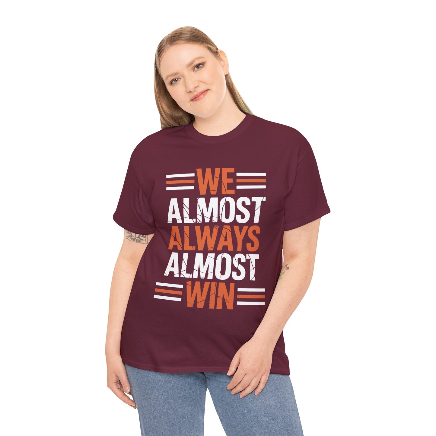 Funny Cleveland Throwback We Almost Always Almost Win Football Fans Lovers T-Shirt