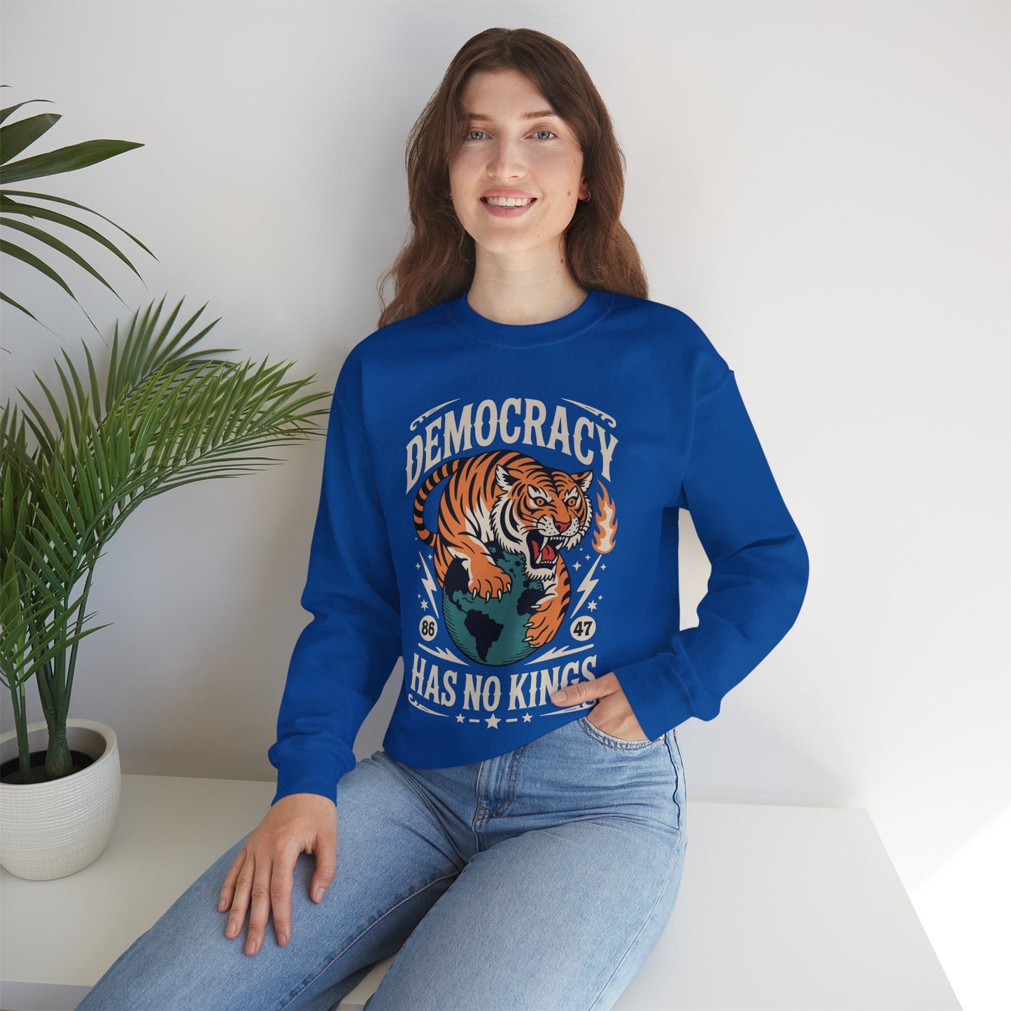 Democracy Has No King 8647 Anti Trump America Social Justice Sweatshirt