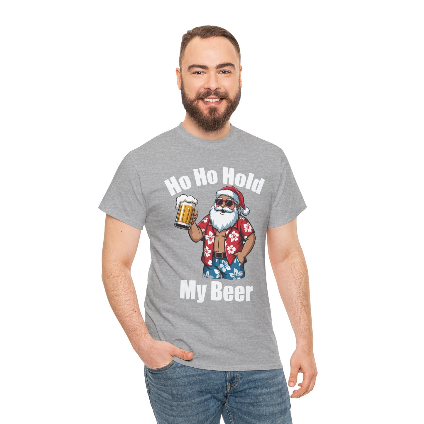 Funny Santa With Sunglasses And Beer Christmas in July T-Shirt