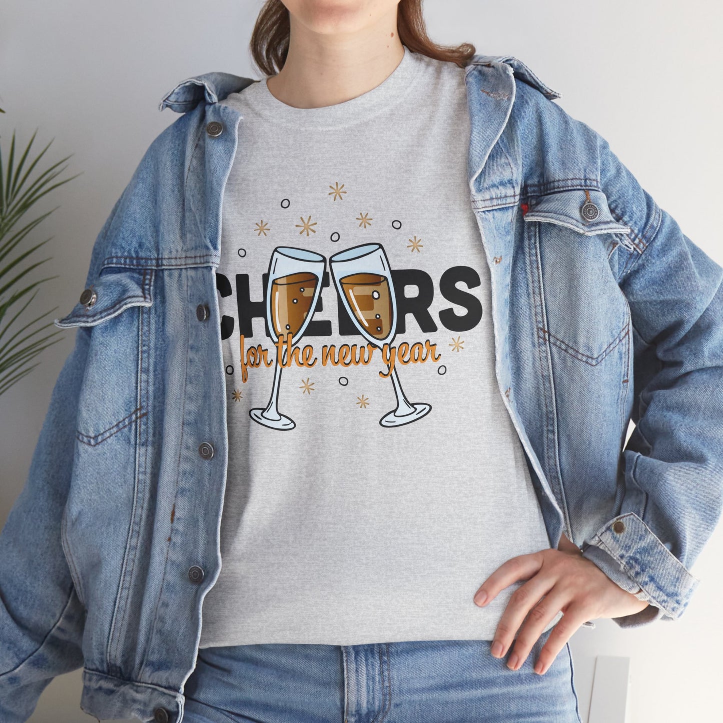 Happy New Year Cheers T-Shirt Festive New Year’s Eve Party Tee for Men and Women