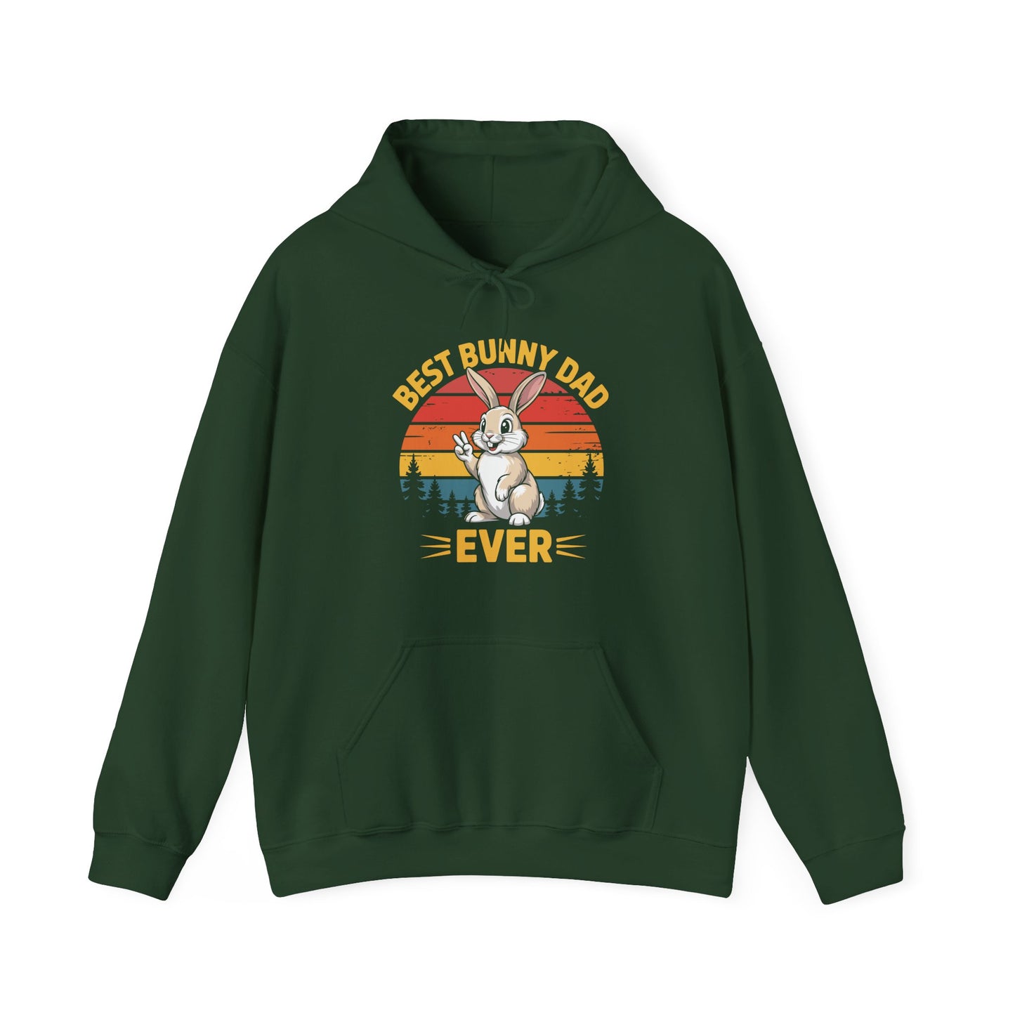 Best Bunny Dad Ever Funny Rabbit Lover Dad Gift Hoodie for Pet Owners
