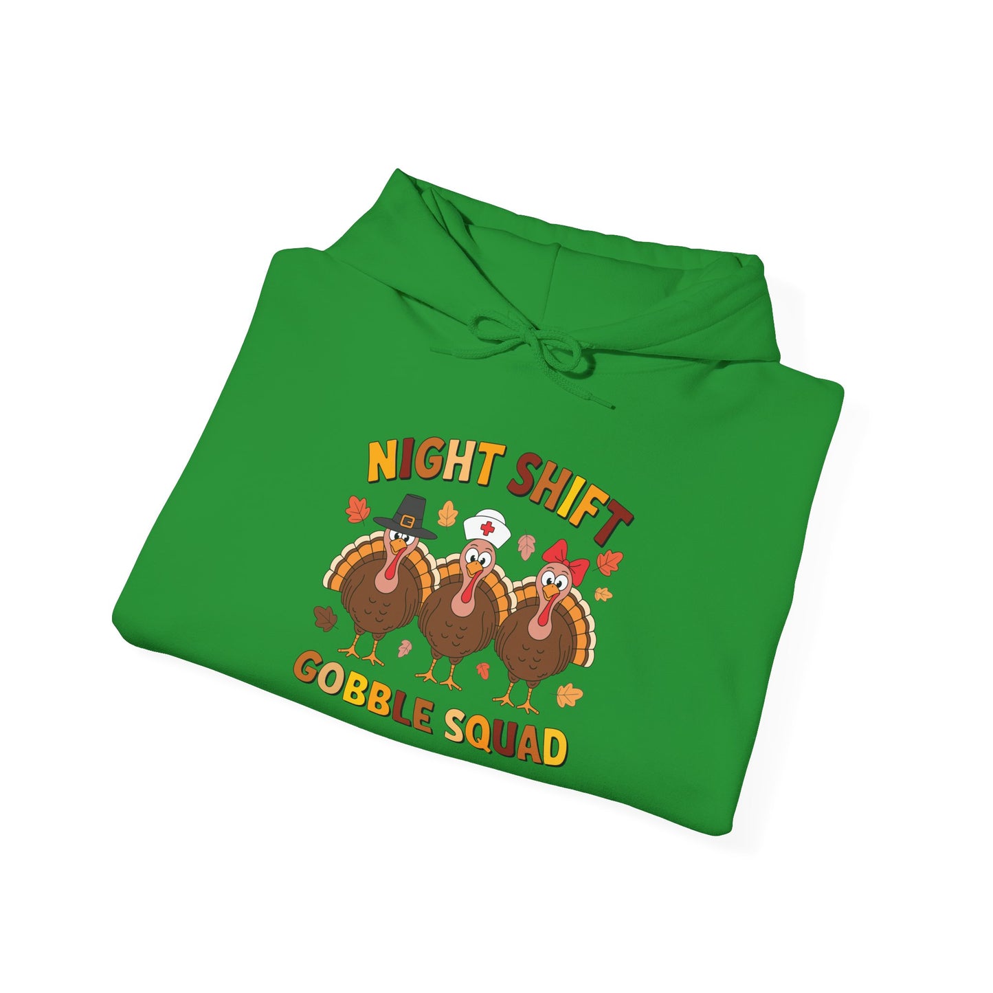 Night Shift Gobble Squad Night Worker Staff Thanksgiving Hoodie