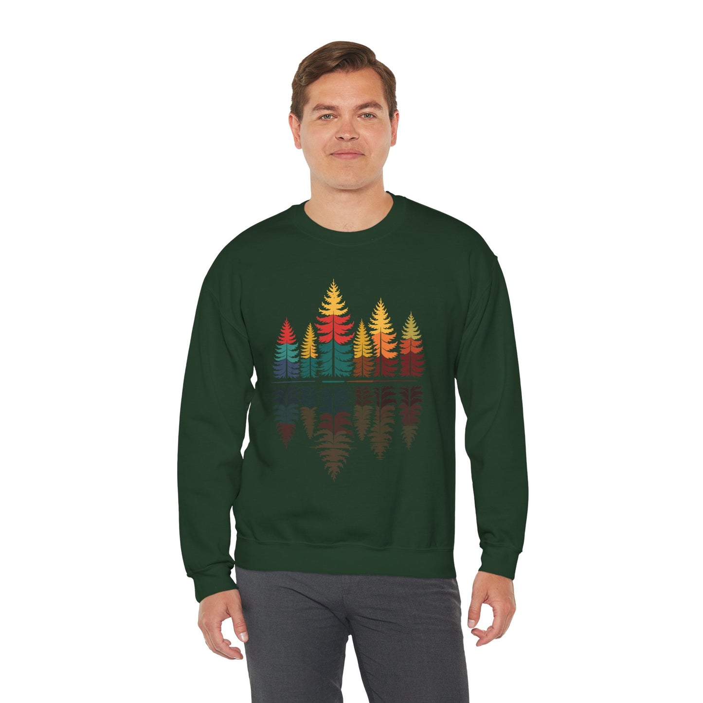 Nature Reflection Forest Trees Outdoor Wildlife Sweatshirt