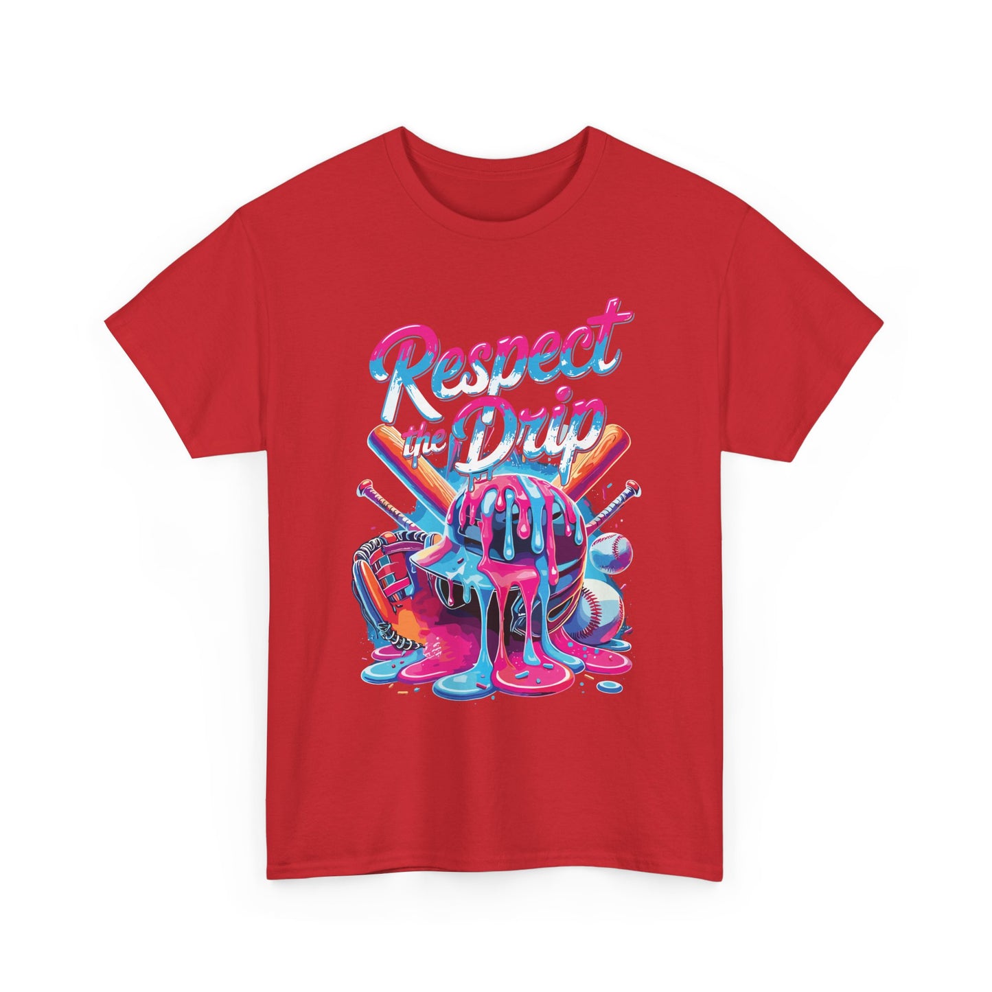 Baseball Drip For Boys Ice Cream Respect The Drip Baseball T-Shirt