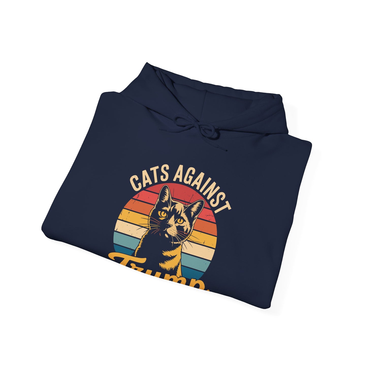 Cats Against Trump Funny Anti Trump Election Funny Cat Hoodie