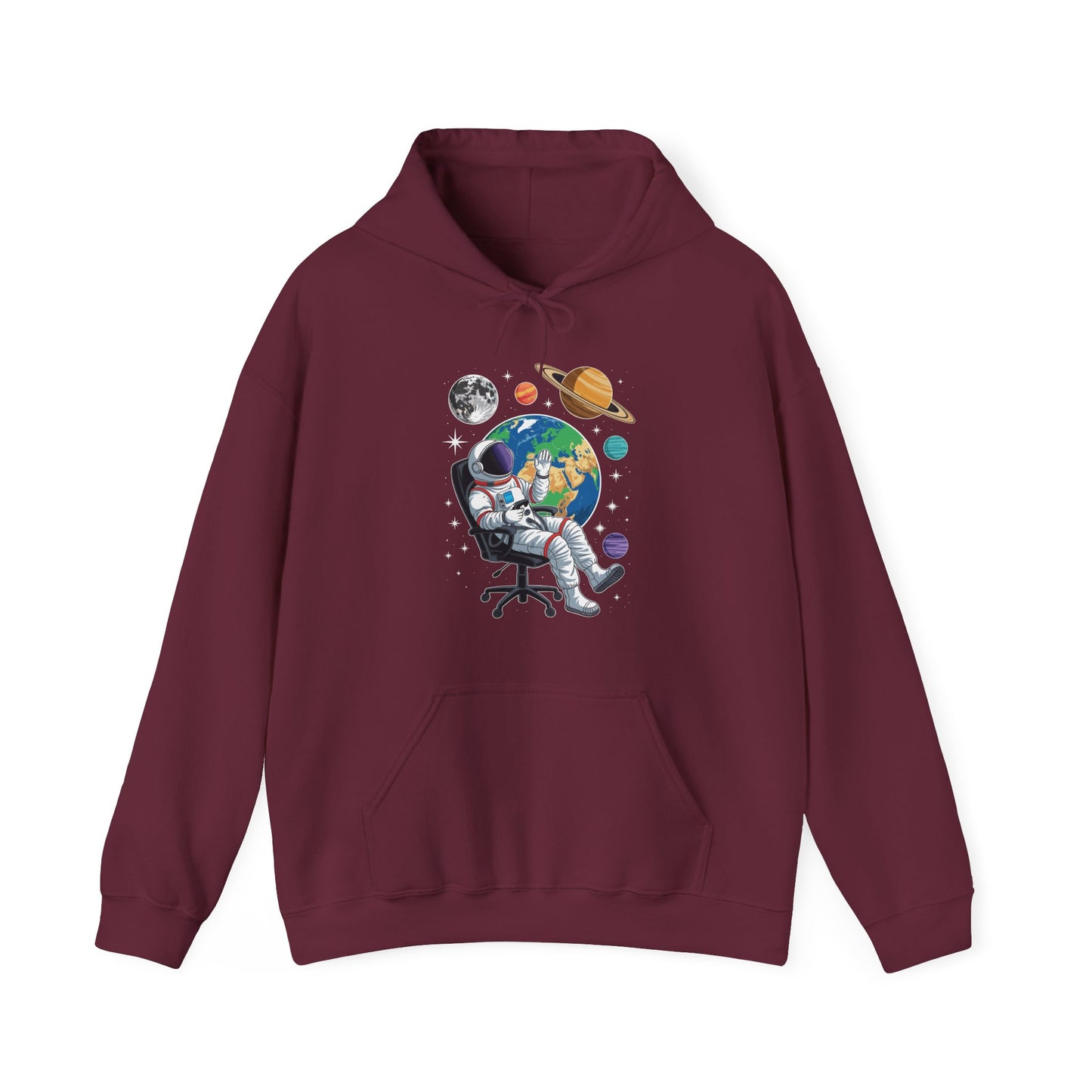 Astronaut Gamer Space Gaming System Planets Hoodie