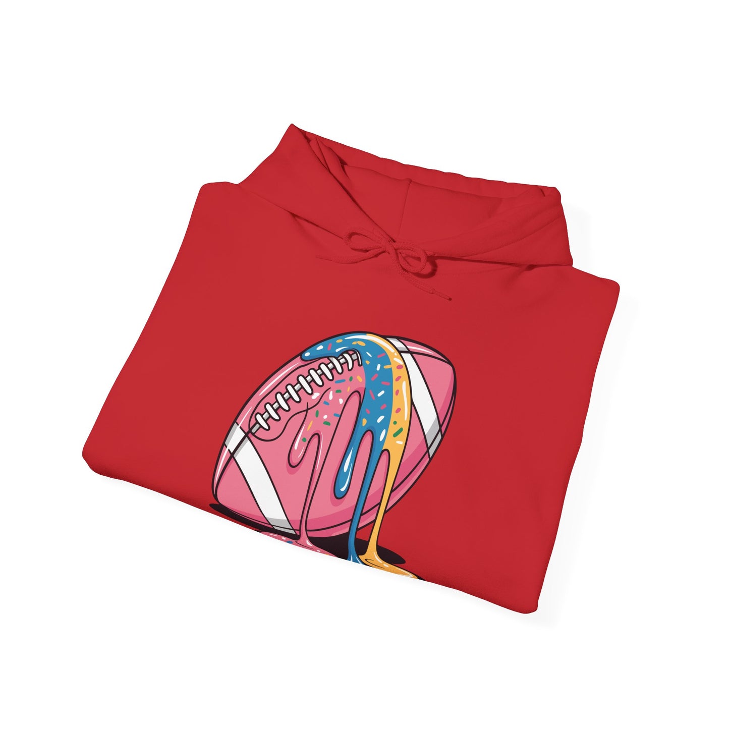 Football Drip For Lineman WR QB RB Ice Cream Sprinkles Hoodie