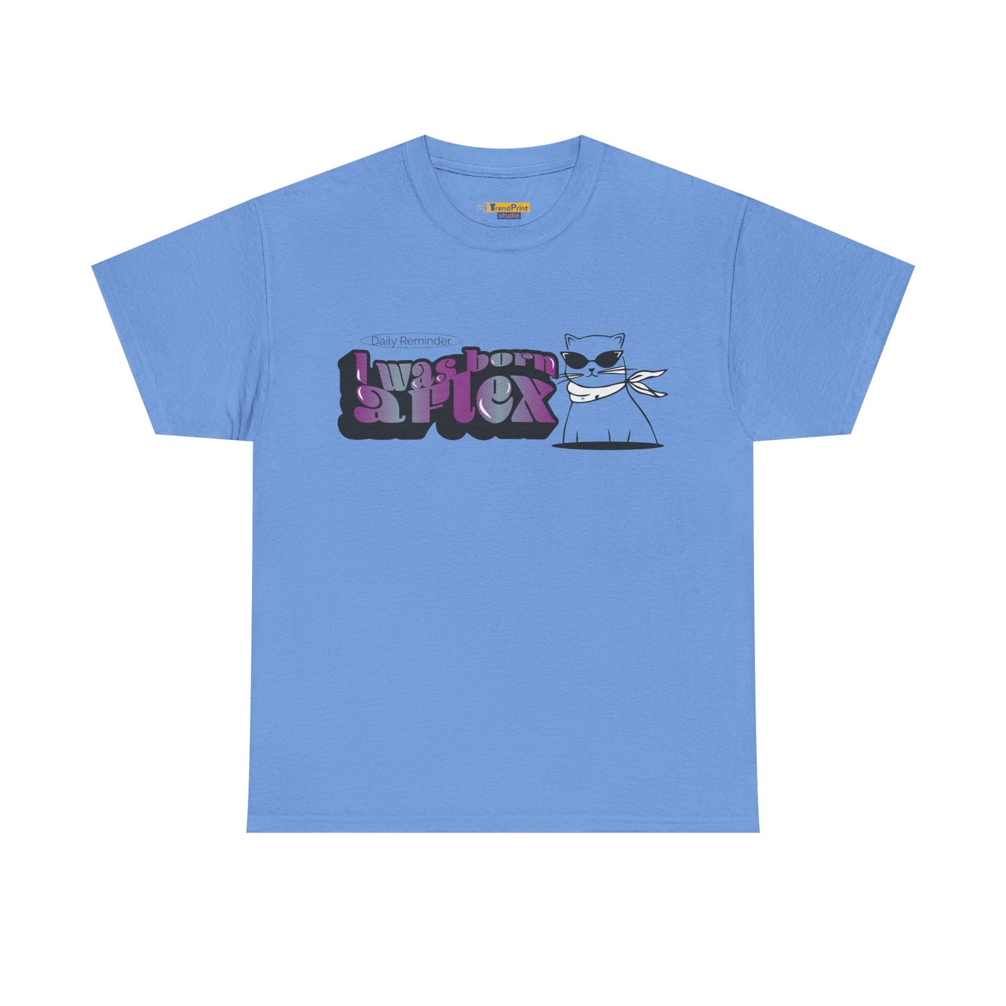 I Was Born A Flex Funny Confidence Quote T-Shirt