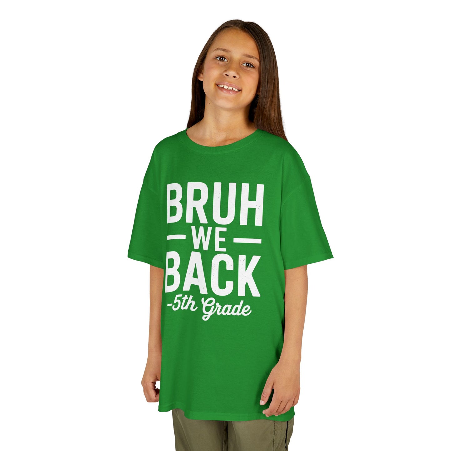 Bruh We Back 5th Grade First Day Of School Back To School T-Shirt