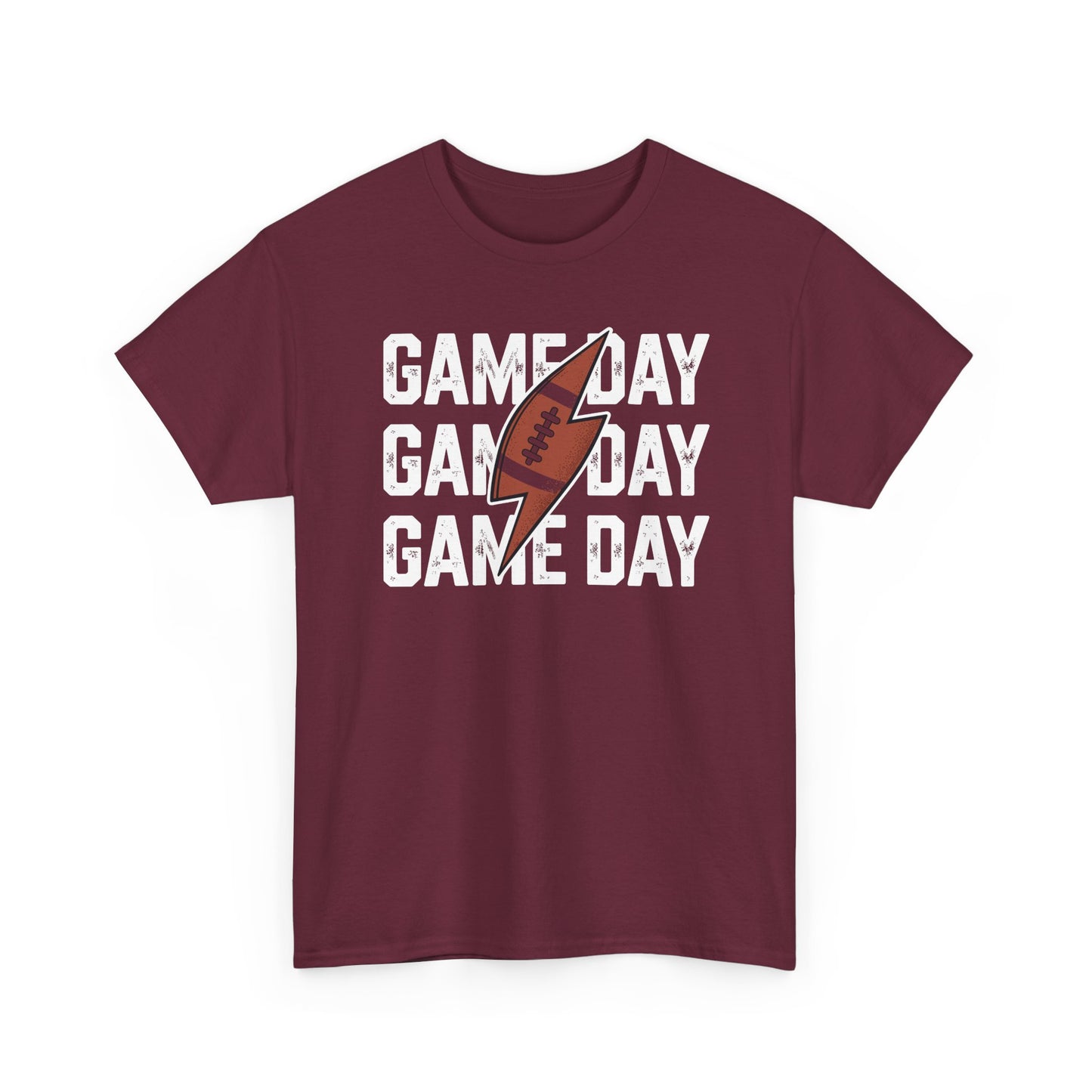 Vintage Game Day Football Lightning Bolt Funny Team Sport T-Shirt