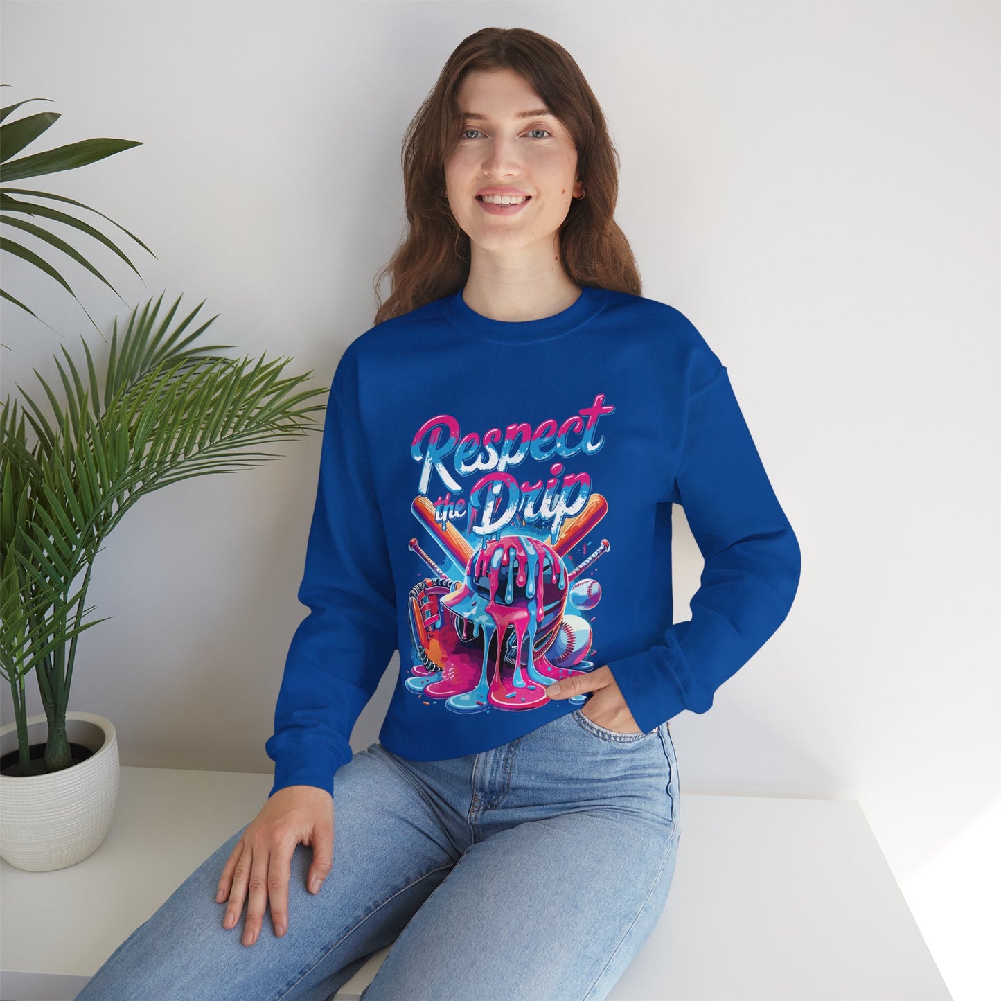Baseball Drip For Boys Ice Cream Respect The Drip Baseball Sweatshirt