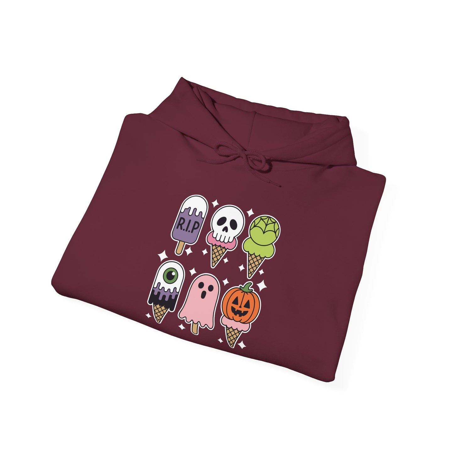 Horror Movie Summer Popsicle Halloween Ice Cream Summer-ween Hoodie for Men Women