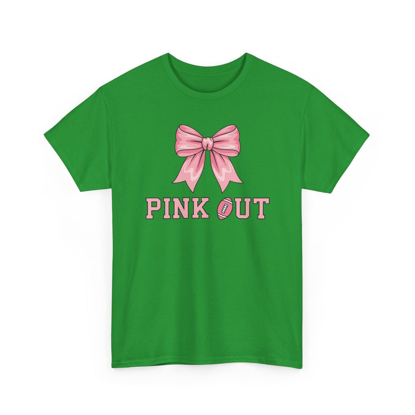 Pink Out Football Bow Preppy Breast Cancer Awareness Women T-Shirt