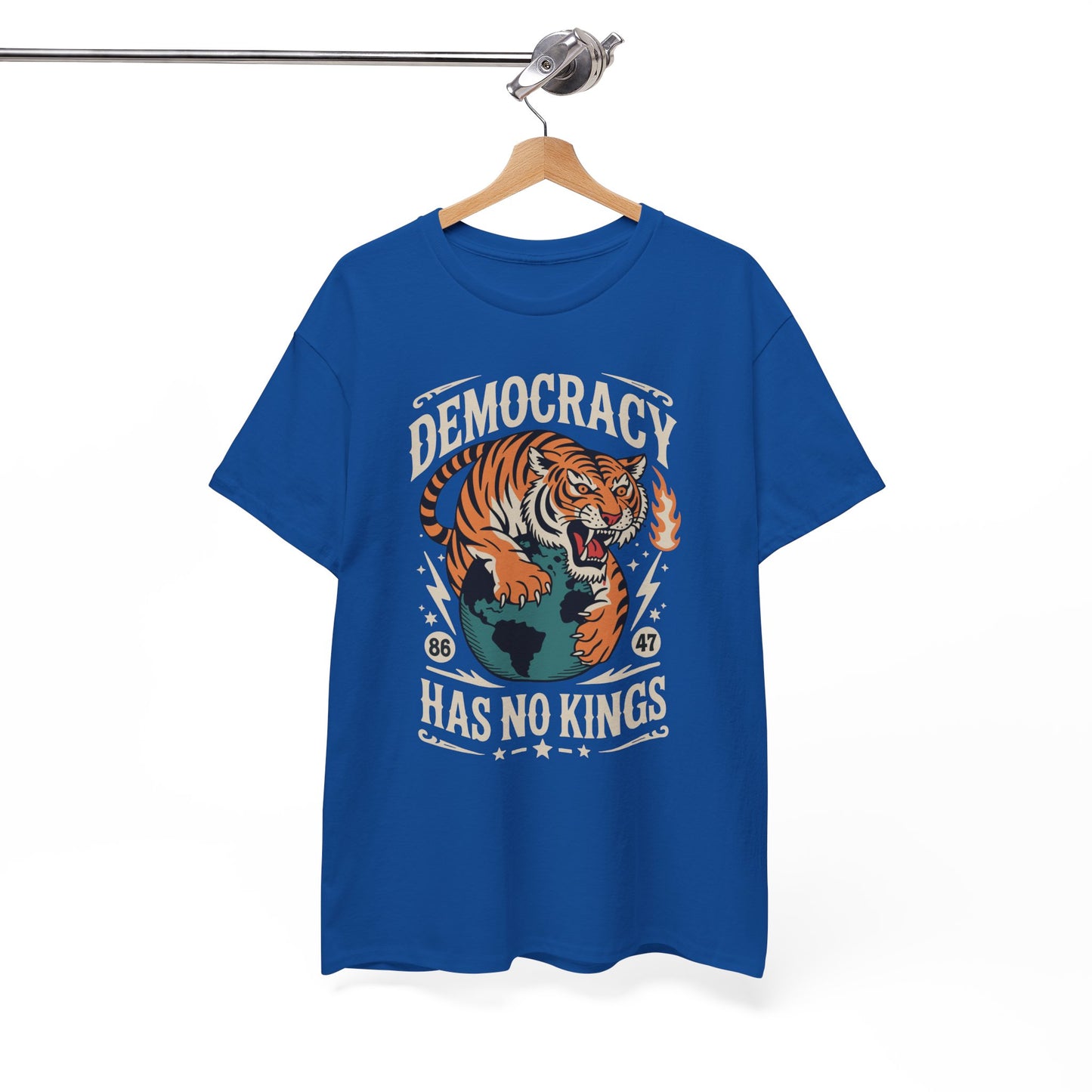 Democracy Has No King 8647 Anti Trump America Social Justice T-Shirt
