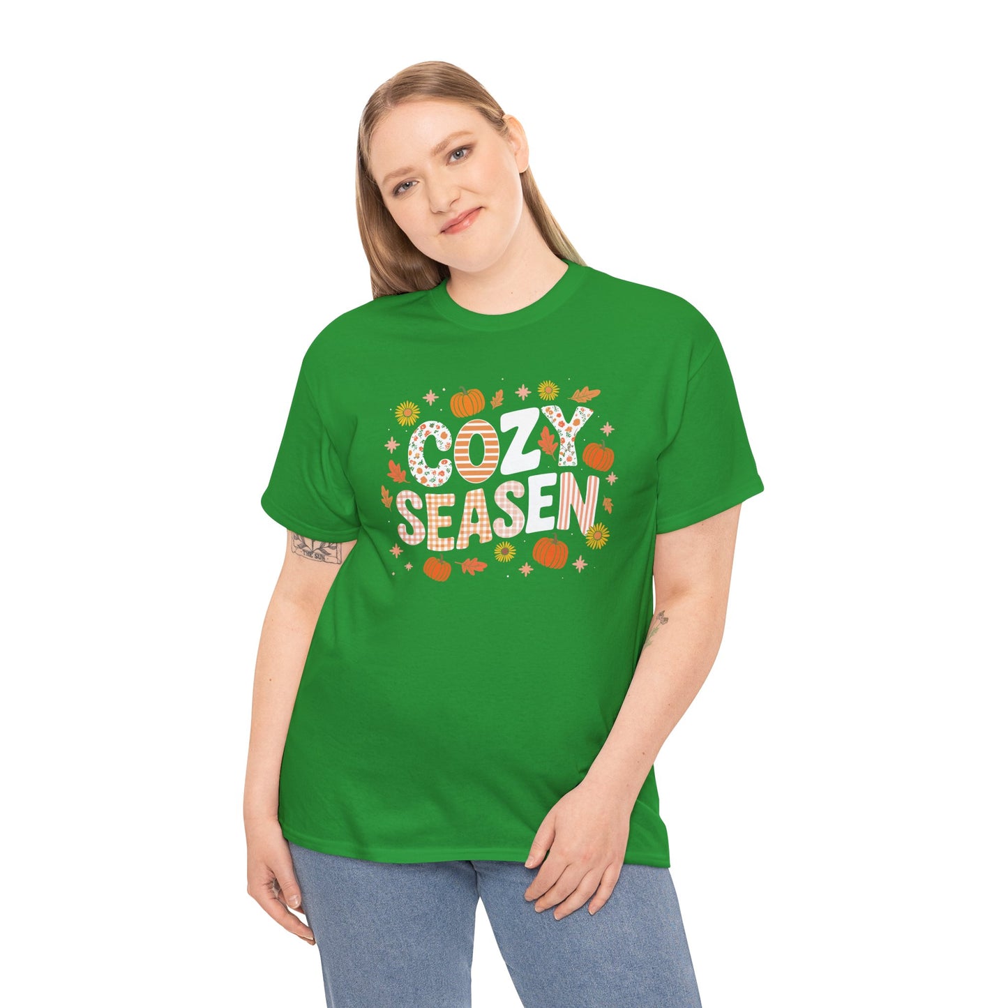 Cozy Season Autumn Fall Vibes Halloween Thanksgiving Pumpkin T-Shirt
