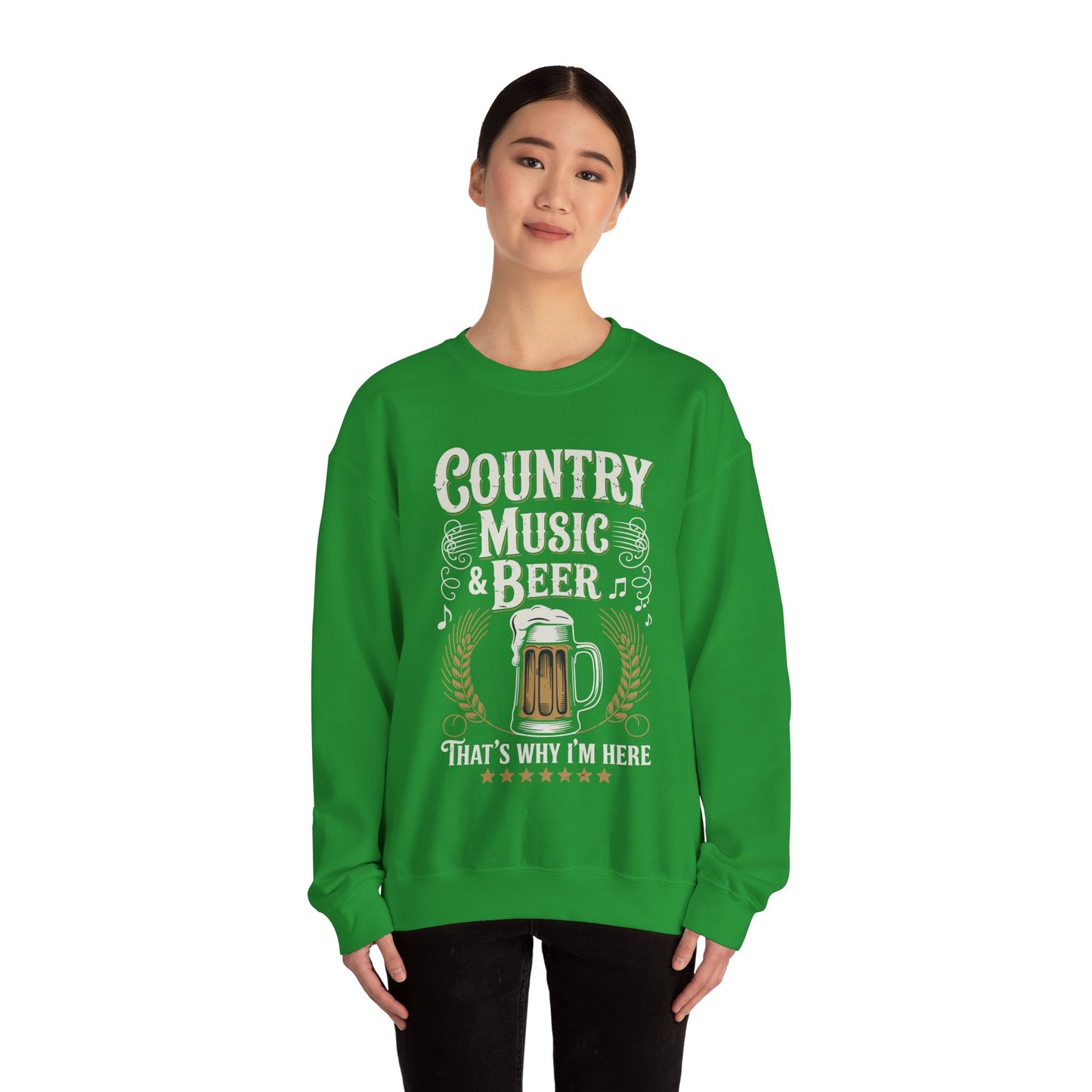 Vintage Country Music and Beer That's Why I'm Here Legends Sweatshirt