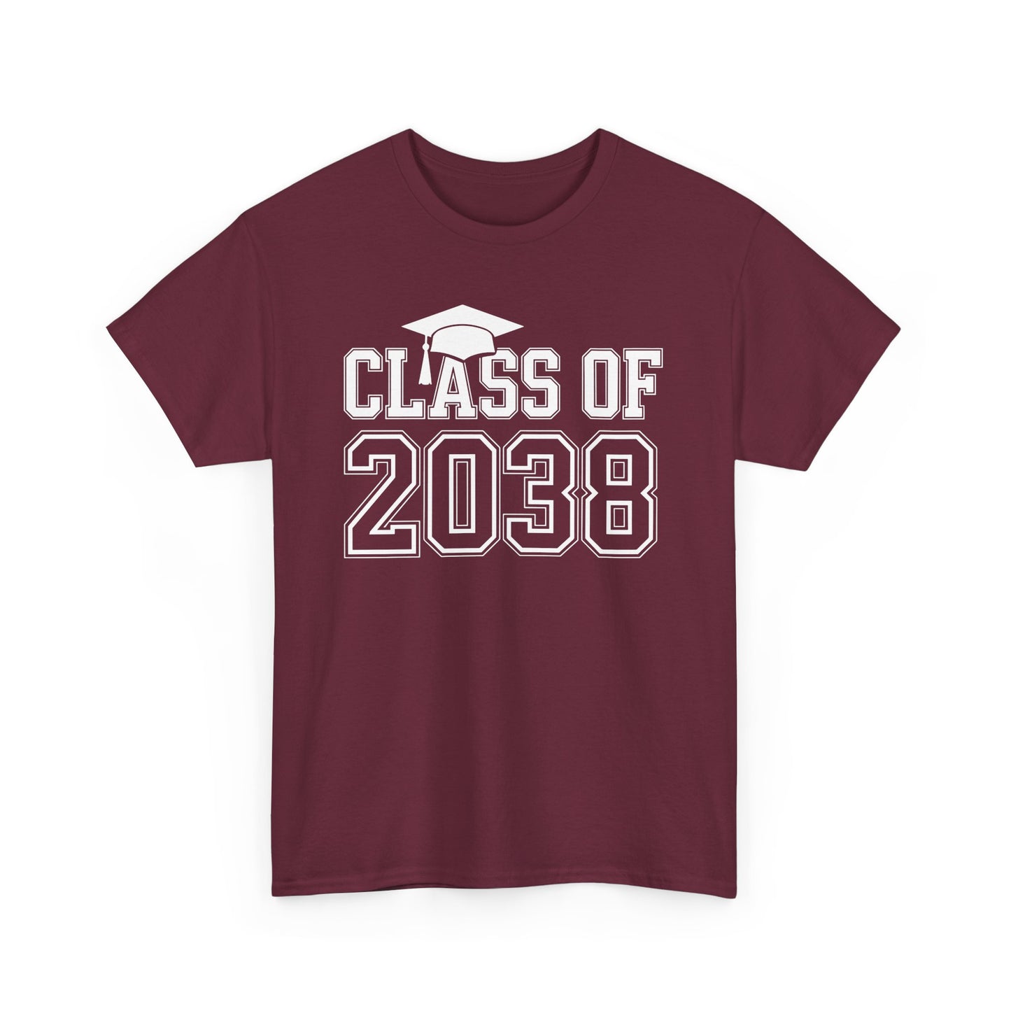 Class of 2038 Grow With Me Funny Kindergarten Back To School T-Shirt