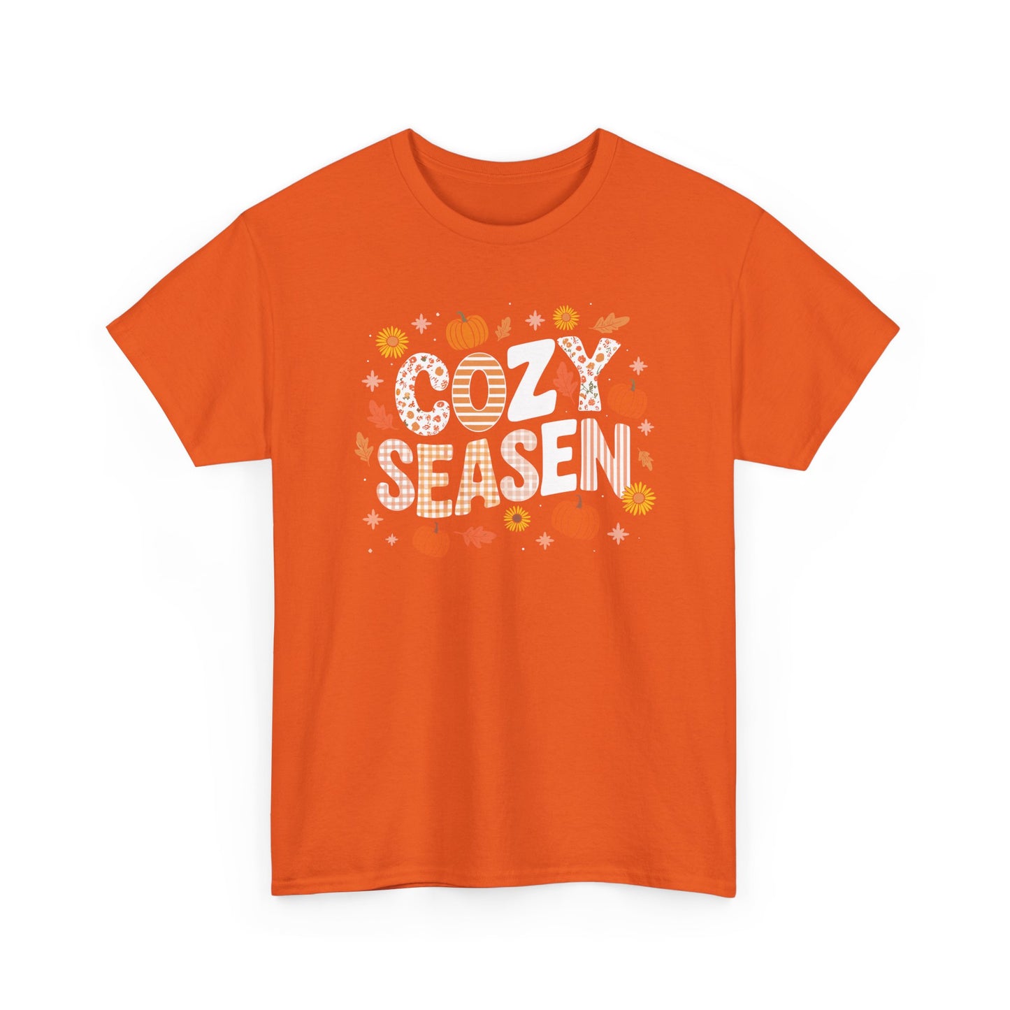 Cozy Season Autumn Fall Vibes Halloween Thanksgiving Pumpkin T-Shirt