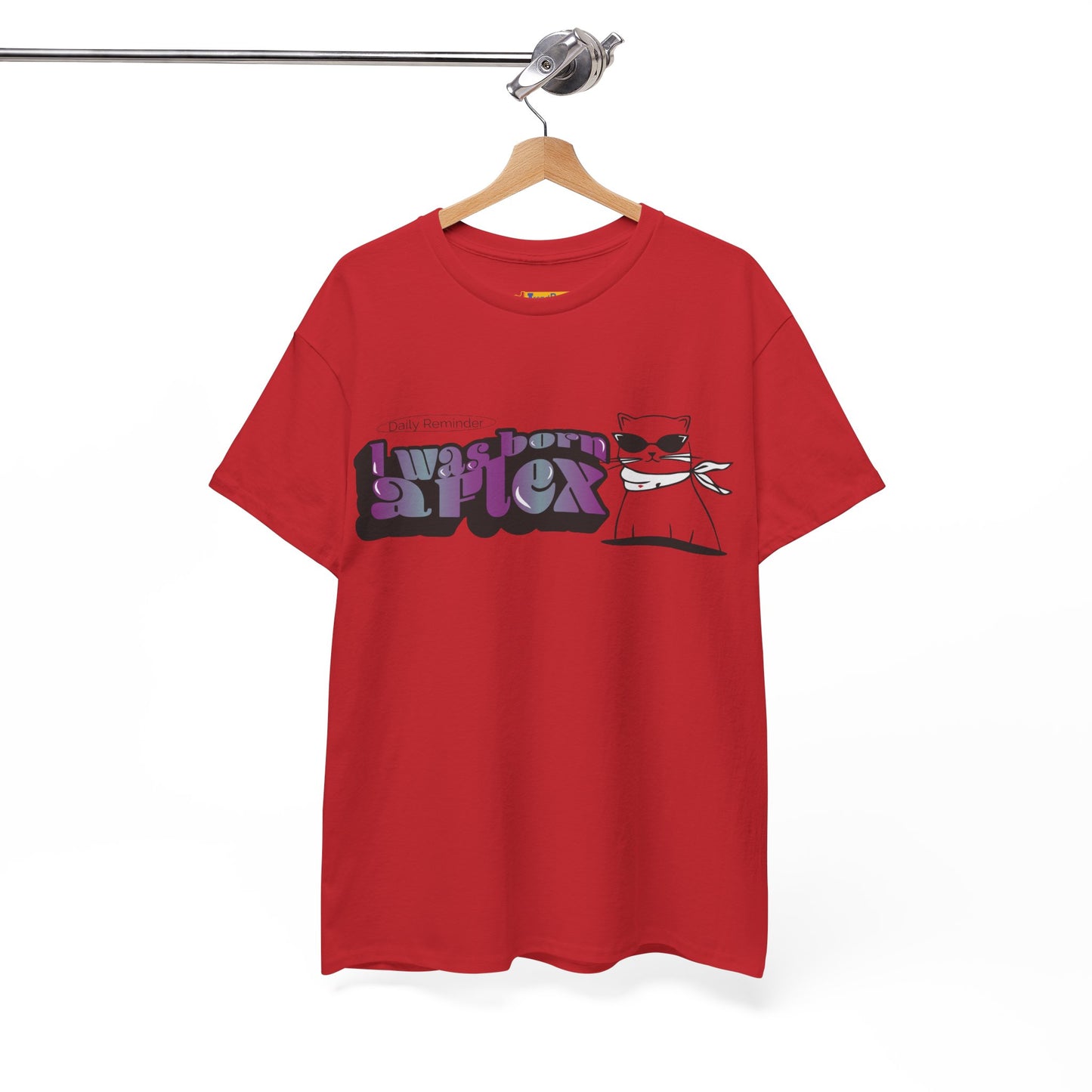 I Was Born A Flex Funny Confidence Quote T-Shirt