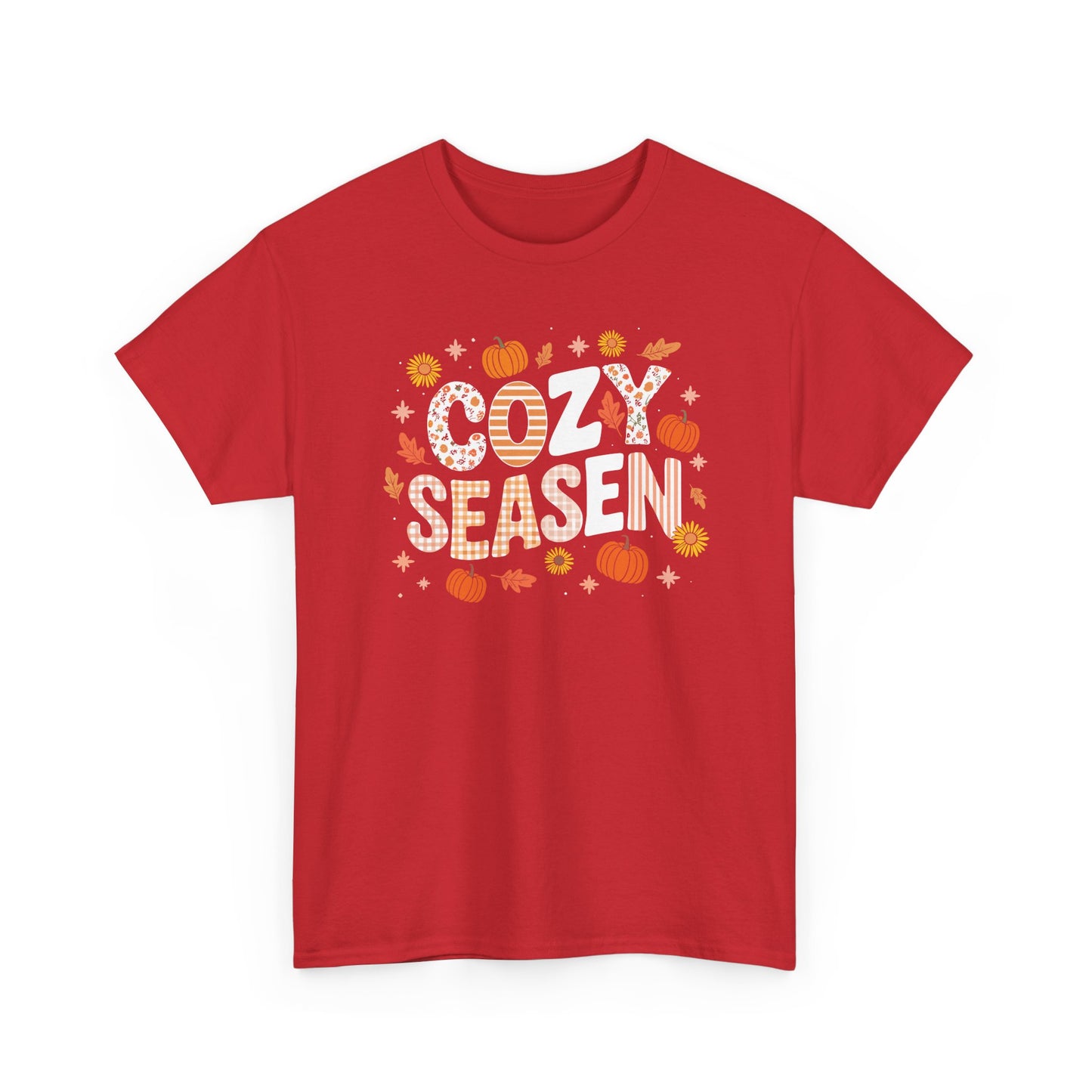 Cozy Season Autumn Fall Vibes Halloween Thanksgiving Pumpkin T-Shirt