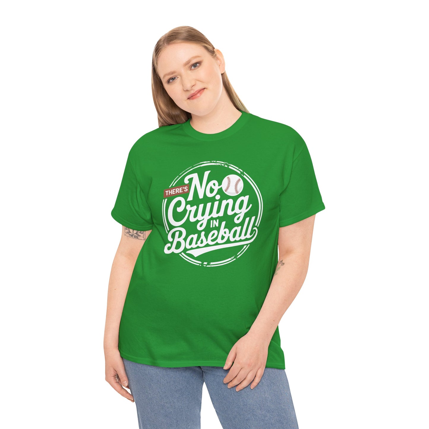 There Is No Crying In Baseball Funny Game Day Baseball T-Shirt