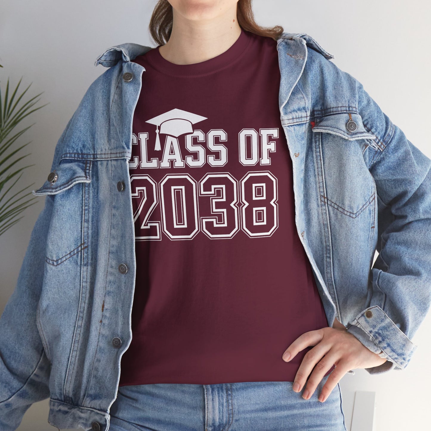 Class of 2038 Grow With Me Funny Kindergarten Back To School T-Shirt