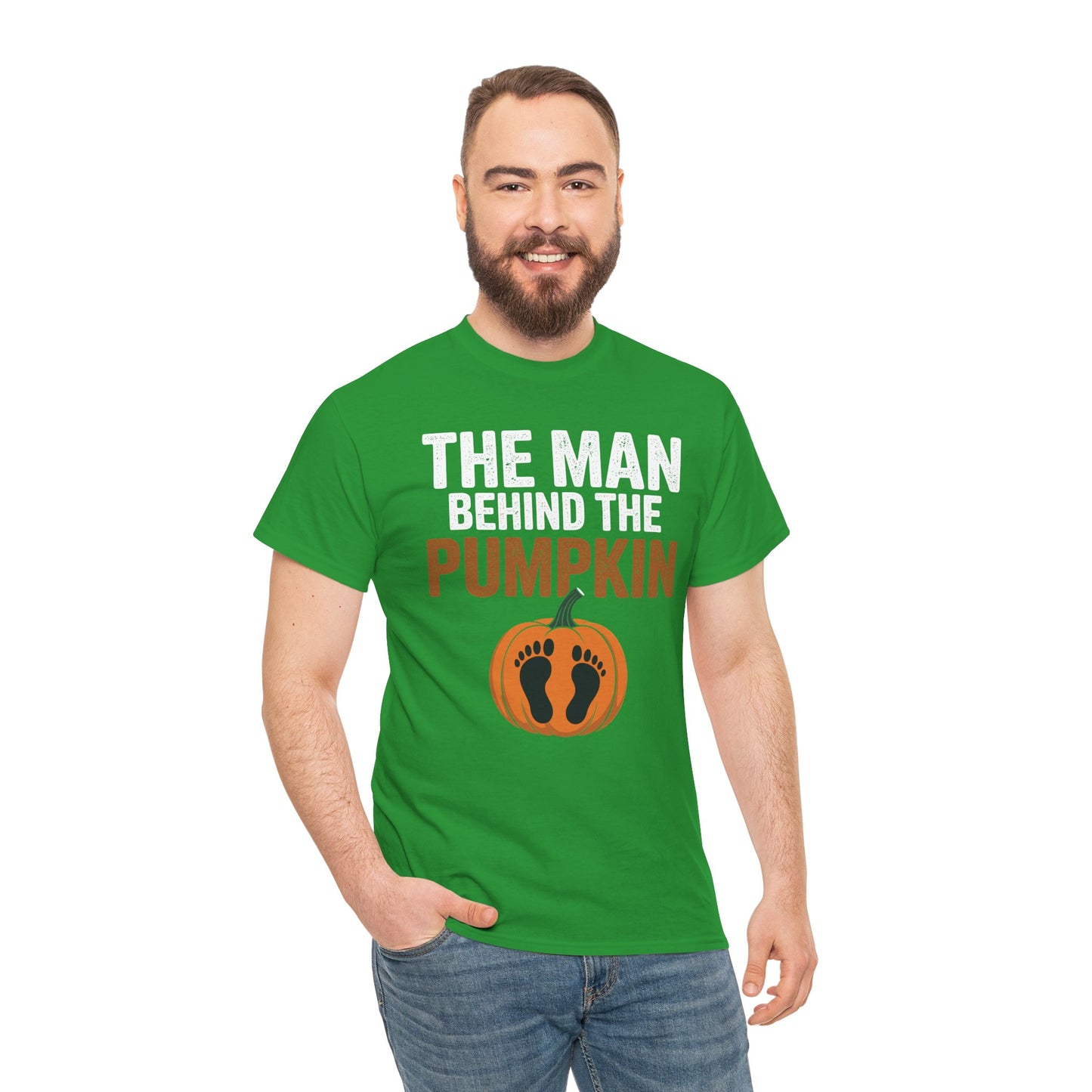 Pregnant Thanksgiving Costume for Dad Expecting Lil Pumpkin T-Shirt