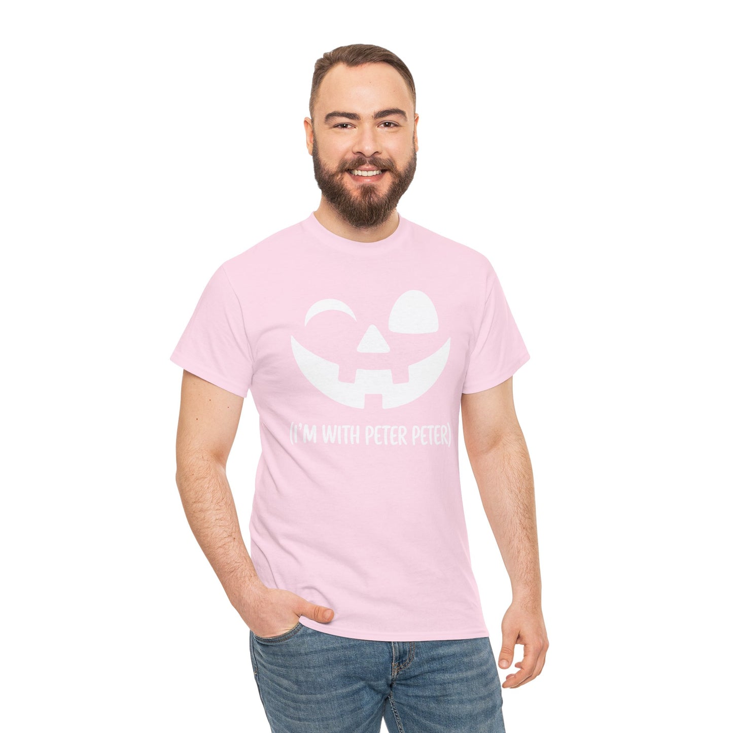 Im With Peter Couple Halloween Adult Eater Pumpkin T-Shirt
