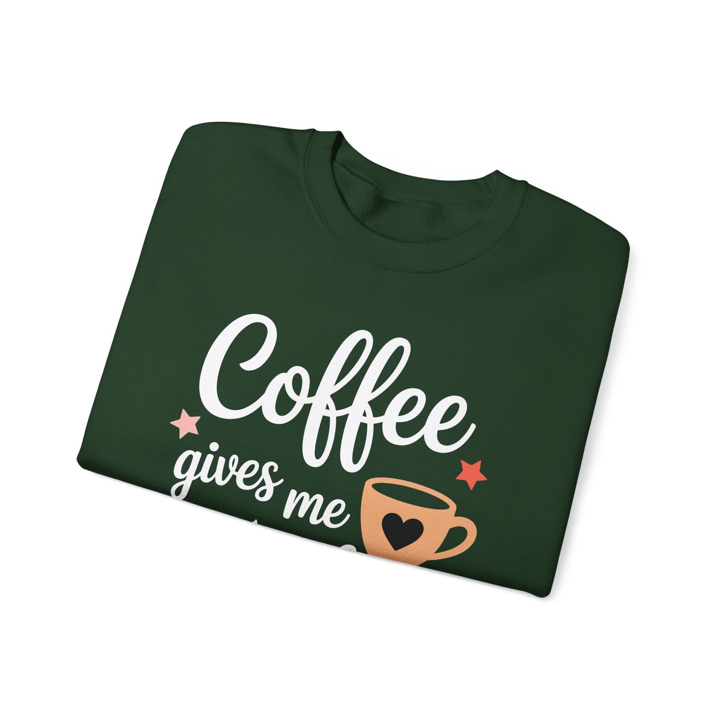 Coffee Gives Me Teacher Powers, Cute Teacher Appreciation Sweatshirt