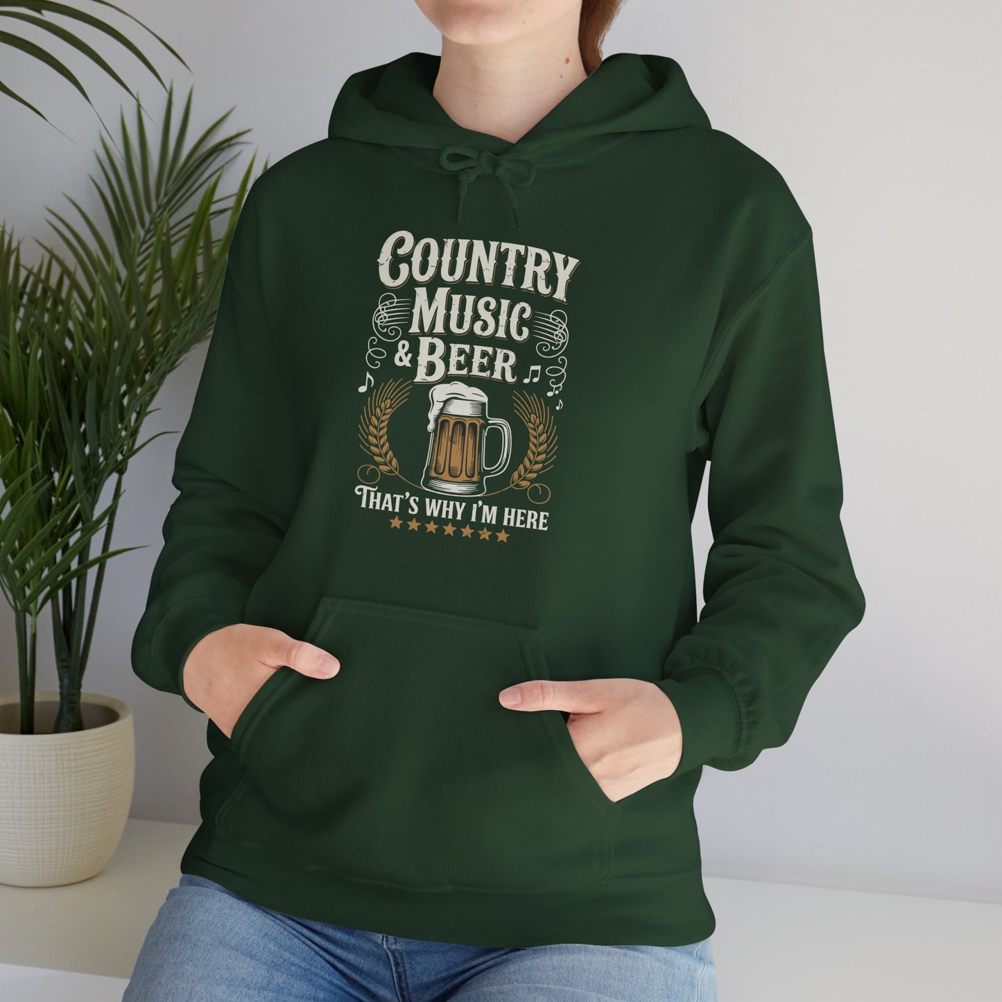 Vintage Country Music and Beer That's Why I'm Here Legends Hoodie
