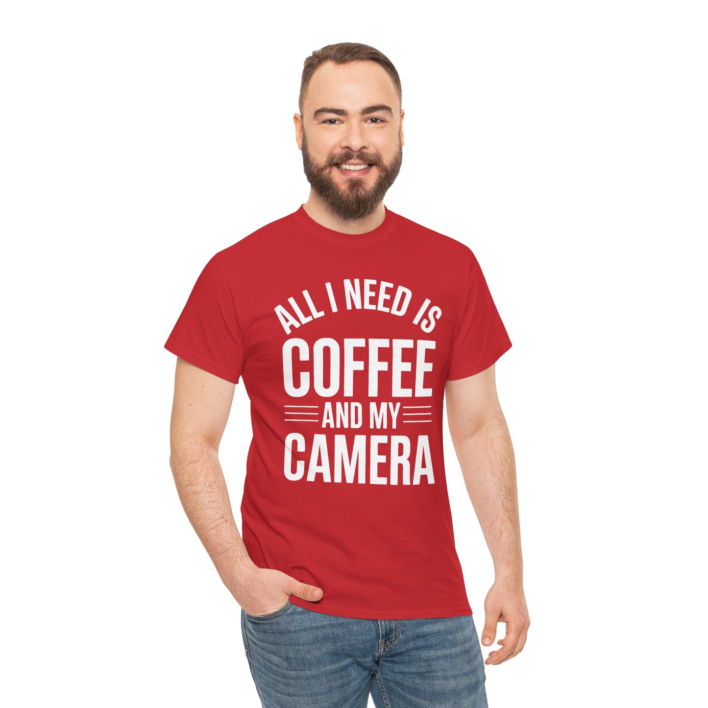 All I Need Is Coffee And My Camera Photography Gift T-Shirt